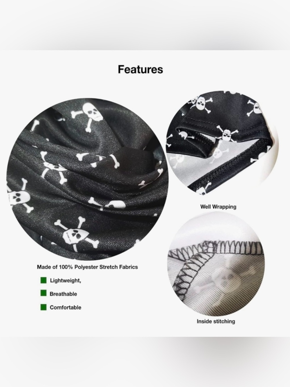 2 for $30 | Halloween Costume | Wednesday Addams Skull-Print Long-Sleeve Dress - Picture 7 of 16